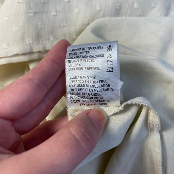 Patrons of Peace Button Front Maxi Dress Womens Size S Cream Boho - Picture 9 of 9